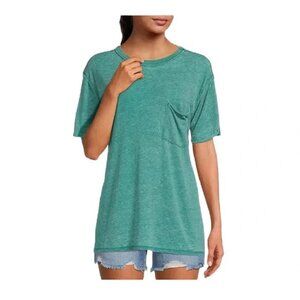 NWT Free People Vella Tee Women's Cypress Knit Soft Cotton Relaxed Fit
